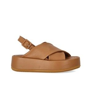 Paloma Barceló Basima Camel Platform Sandal - NWT